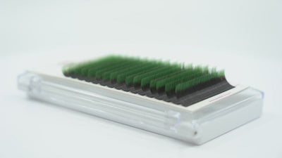 Wimpernextensions, 0.07 - Color Black Green